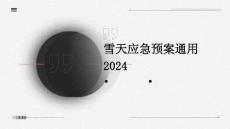 雪天應(yīng)急預(yù)案通用2024