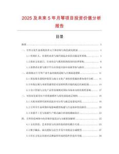 2025及未來5年月琴項(xiàng)目投資價(jià)值分析報(bào)告