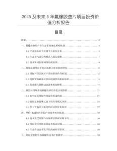2025及未來5年氟橡膠墊片項目投資價值分析報告
