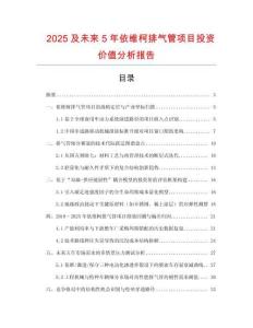 2025及未來5年依維柯排氣管項(xiàng)目投資價(jià)值分析報(bào)告