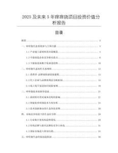 2025及未來5年癢癢撓項目投資價值分析報告