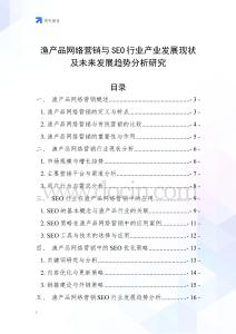 漁產(chǎn)品網(wǎng)絡(luò)營銷與SEO行業(yè)產(chǎn)業(yè)發(fā)展現(xiàn)狀及未來發(fā)展趨勢分析研究