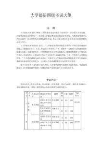 《全國(guó)大學(xué)德語(yǔ)四、六級(jí)考試大綱》