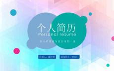 個人競聘簡歷（PPT可編輯）雙欄帶分類模版下載