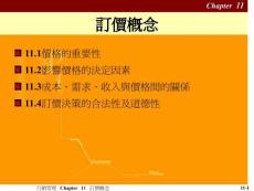 訂價(jià)的重要性利潤(rùn)收益成本