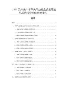 2025及未來5年單頭氣動轉(zhuǎn)盤式高周波機(jī)項(xiàng)目投資價值分析報告