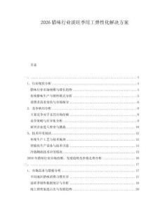 2026臘味行業(yè)淡旺季用工彈性化解決方案