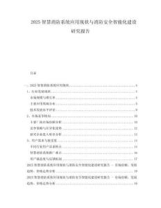 2025智慧消防系統(tǒng)應(yīng)用現(xiàn)狀與消防安全智能化建設(shè)研究報(bào)告