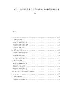 2025人造纖維技術(shù)專利布局與知識產(chǎn)權(quán)保護研究報告