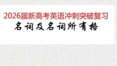2026届新高考英语冲刺突破复习名词及名词所有格