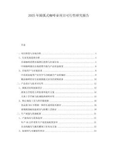 2025年圓弧式咖啡壺項目可行性研究報告