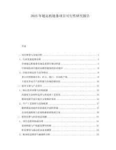 2025年鏈運(yùn)機(jī)鏈條項(xiàng)目可行性研究報(bào)告