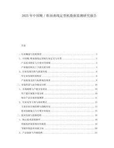 2025年中國靴／鞋面曲線定型機數(shù)據(jù)監(jiān)測研究報告