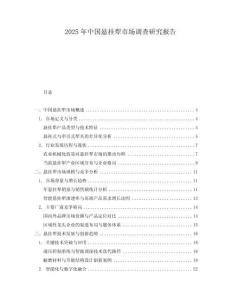 2025年中國懸掛犁市場調(diào)查研究報告