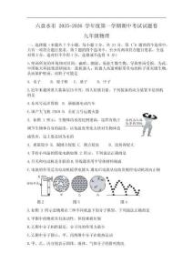 贵州省六盘水市盘州市2025-2026学年九年级上学期期中考试物理试题（含答案）