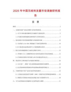 2025年中國無線轉(zhuǎn)發(fā)器市場調(diào)查研究報告
