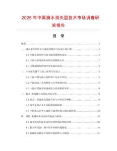 2025年中國滴水消失型技術市場調查研究報告