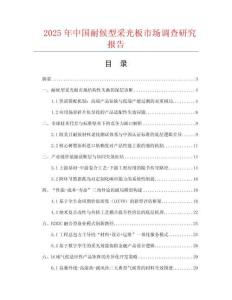 2025年中國(guó)耐候型采光板市場(chǎng)調(diào)查研究報(bào)告