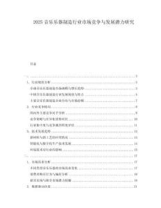 2025音樂(lè)樂(lè)器制造行業(yè)市場(chǎng)競(jìng)爭(zhēng)與發(fā)展?jié)摿ρ芯?><span id=