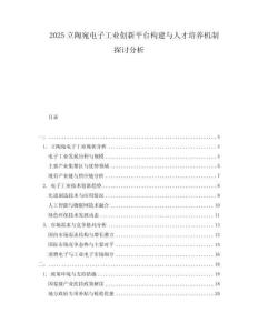 2025立陶宛電子工業(yè)創(chuàng)新平臺(tái)構(gòu)建與人才培養(yǎng)機(jī)制探討分析