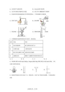2025年四川自贡市中考化学试卷真题及答案详解（打印版）