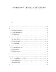 2025科威特海洋工程市場現(xiàn)狀及投資發(fā)展規(guī)劃