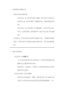 雇傭合同相關司法解釋