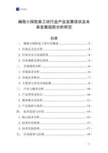 編程小探險家工坊行業產業發展現狀及未來發展趨勢分析研究