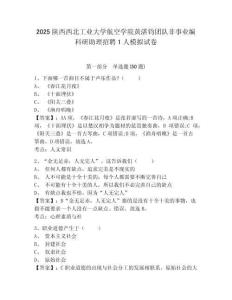 2025陜西西北工業大學航空學院黃湛鈞團隊非事業編科研助理招聘1人模擬試卷附答案詳解（突破訓練）