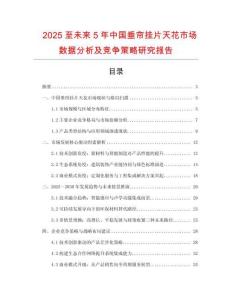 2025至未来5年中国垂帘挂片天花市场数据分析及竞争策略研究报告