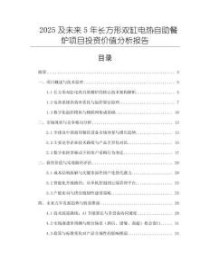 2025及未來(lái)5年長(zhǎng)方形雙缸電熱自助餐爐項(xiàng)目投資價(jià)值分析報(bào)告