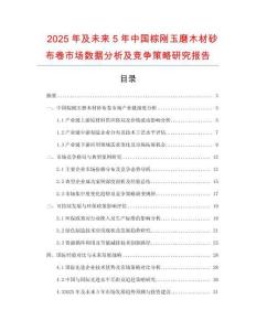 2025年及未来5年中国棕刚玉磨木材砂布卷市场数据分析及竞争策略研究报告