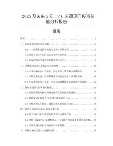 2025及未來5年T／C床罩項目投資價值分析報告