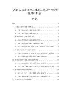 2025及未來5年二糠基二硫項目投資價值分析報告