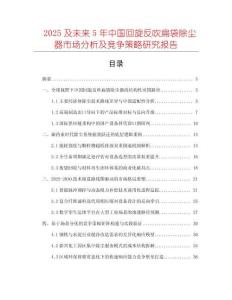 2025及未来5年中国回旋反吹扁袋除尘器市场分析及竞争策略研究报告