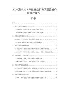 2025及未來(lái)5年苧麻色織布項(xiàng)目投資價(jià)值分析報(bào)告