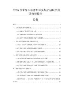 2025及未來(lái)5年木制床頭柜項(xiàng)目投資價(jià)值分析報(bào)告
