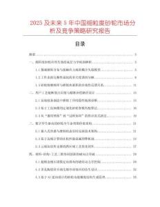 2025及未來5年中國細粒度砂輪市場分析及競爭策略研究報告