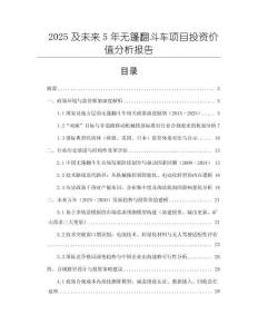 2025及未來5年無篷翻斗車項目投資價值分析報告