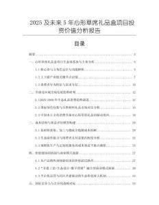 2025及未來5年心形草席禮品盒項目投資價值分析報告