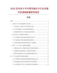 2025及未來5年中國無縫頭巾行業發展市場調查數據研究報告