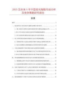 2025及未來5年中國夜光拖鞋市場分析及競爭策略研究報(bào)告
