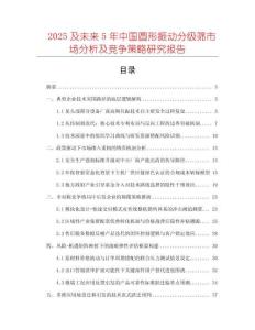 2025及未來5年中國圓形振動分級篩市場分析及競爭策略研究報告
