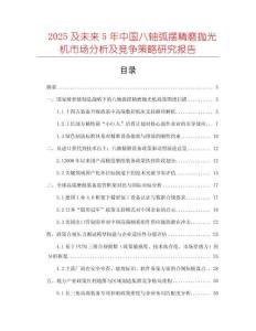 2025及未來5年中國八軸弧擺精磨拋光機市場分析及競爭策略研究報告