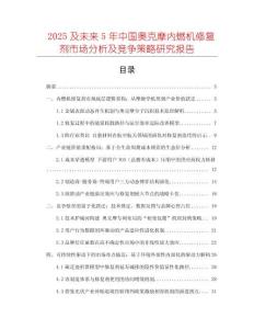 2025及未來5年中國奧克摩內燃機修復劑市場分析及競爭策略研究報告