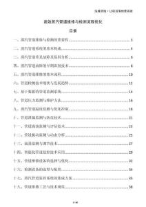 高效蒸汽管道維修與檢測流程優化