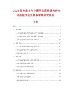 2025及未来5年中国双包层掺镱光纤市场数据分析及竞争策略研究报告