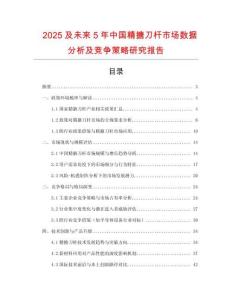 2025及未來5年中國精搪刀桿市場數(shù)據(jù)分析及競爭策略研究報告