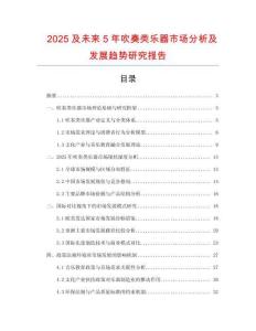 2025及未來(lái)5年吹奏類(lèi)樂(lè)器市場(chǎng)分析及發(fā)展趨勢(shì)研究報(bào)告