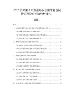 2025及未來5年雙面彩鋼板聚苯復(fù)合風(fēng)管項(xiàng)目投資價值分析報告